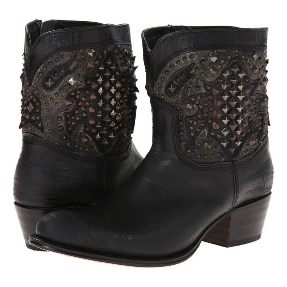 Frye Deborah Deco Studded Short Western Boot